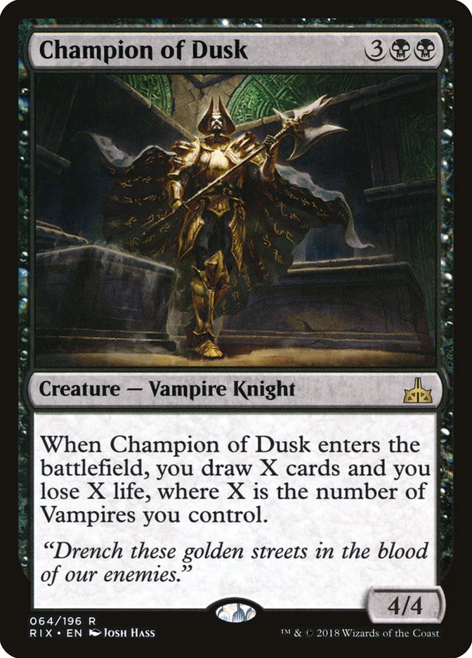 Champion of Dusk [Rivals of Ixalan] | Rock City Comics