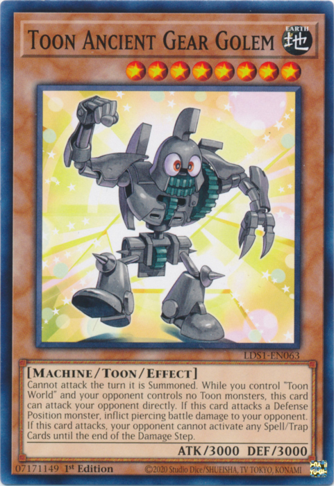 Toon Ancient Gear Golem [LDS1-EN063] Common | Rock City Comics