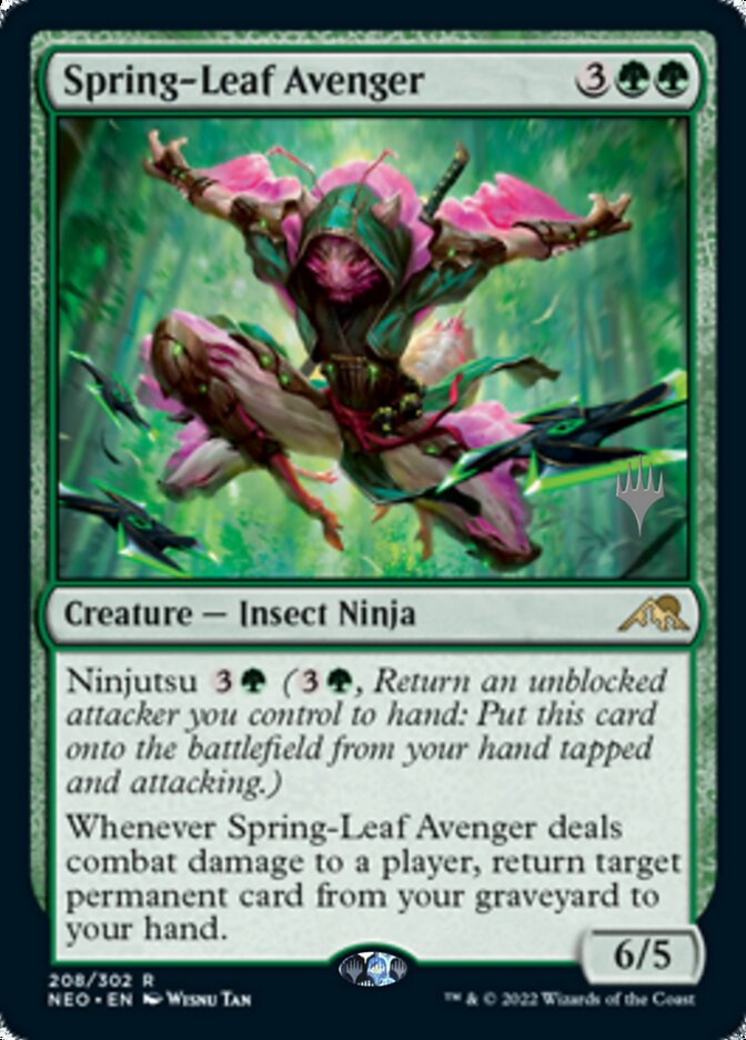 Spring-Leaf Avenger (Promo Pack) [Kamigawa: Neon Dynasty Promos] | Rock City Comics