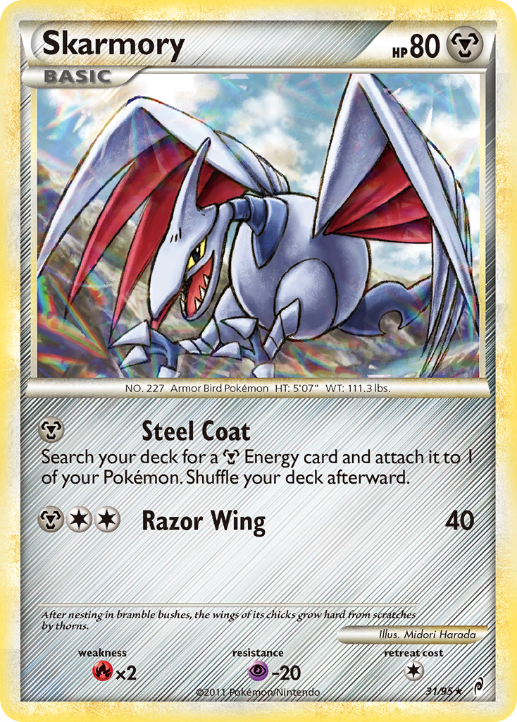 Skarmory (31/95) [HeartGold & SoulSilver: Call of Legends] | Rock City Comics