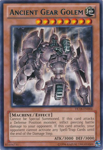 Ancient Gear Golem (Green) [DL18-EN004] Rare | Rock City Comics