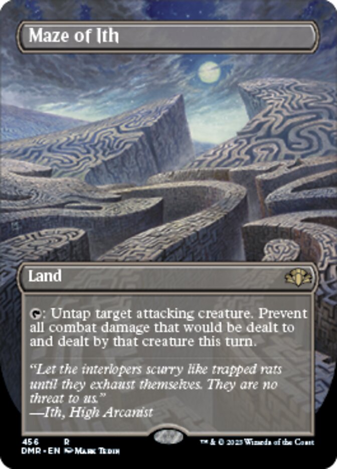 Maze of Ith (Borderless Alternate Art) [Dominaria Remastered] | Rock City Comics