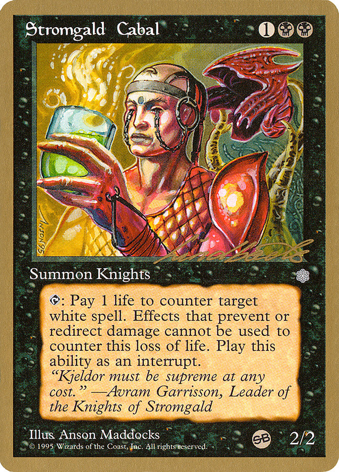 Stromgald Cabal (Leon Lindback) (SB) [Pro Tour Collector Set] | Rock City Comics