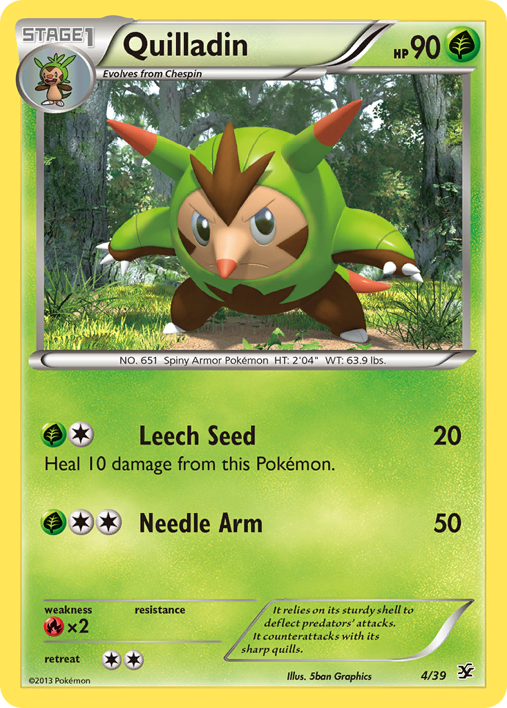 Quilladin (4/39) [XY: Kalos Starter Set] | Rock City Comics