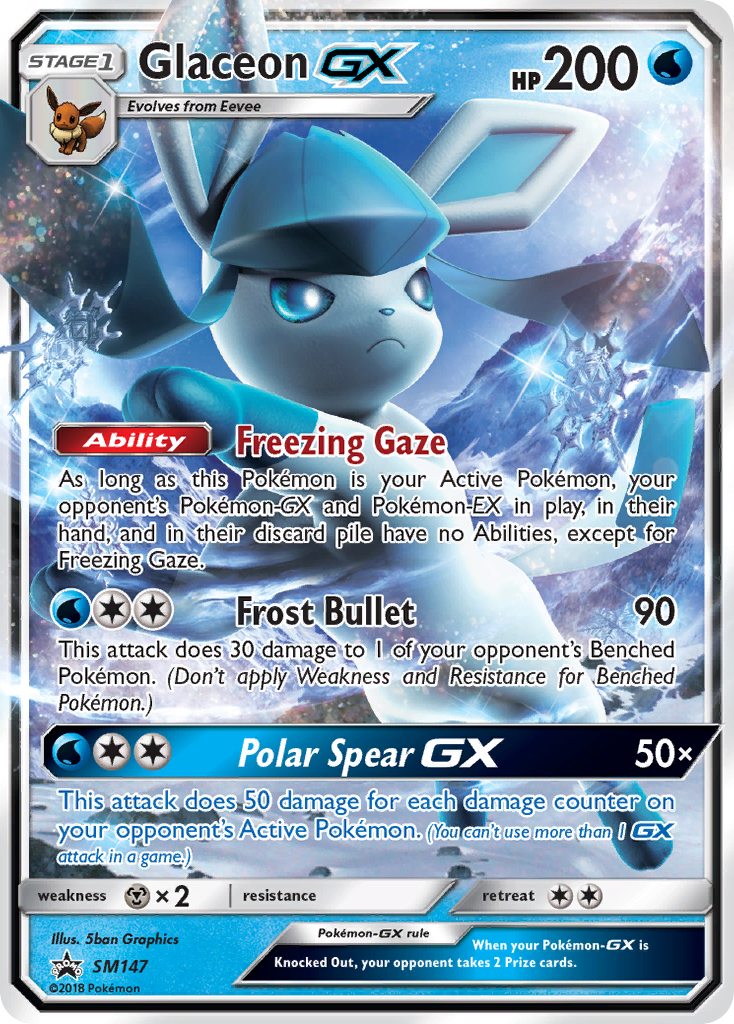 Glaceon GX (SM147) [Sun & Moon: Black Star Promos] | Rock City Comics