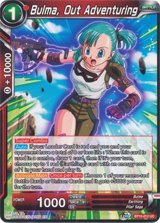Bulma, Out Adventuring (BT10-012) [Rise of the Unison Warrior 2nd Edition] | Rock City Comics