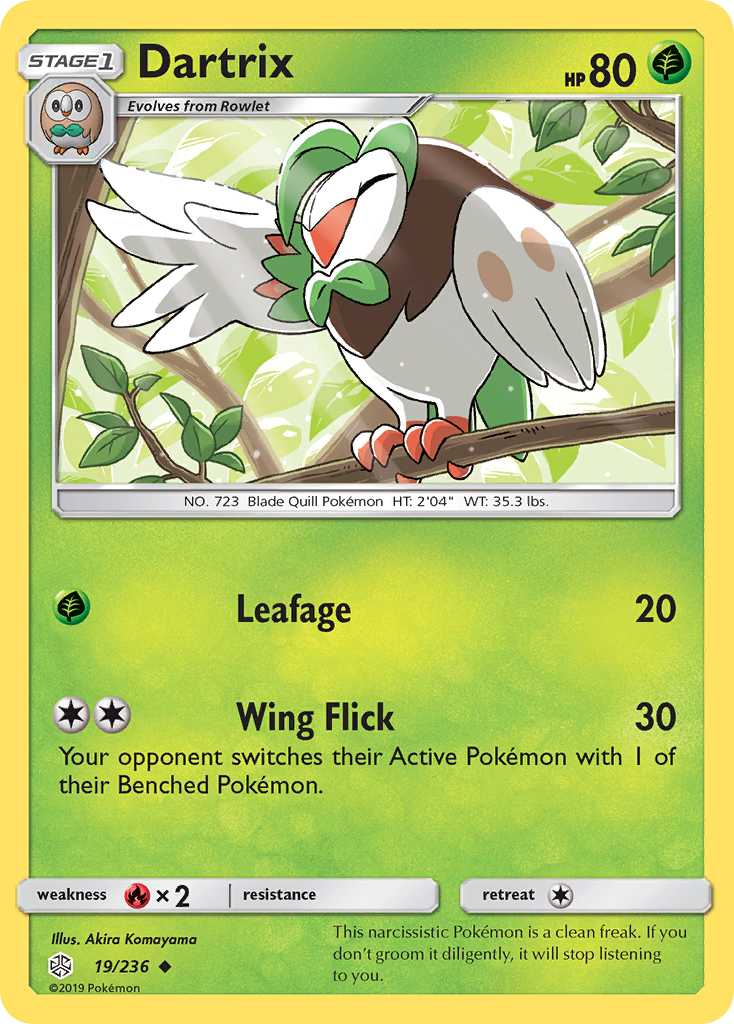 Dartrix (19/236) [Sun & Moon: Cosmic Eclipse] | Rock City Comics