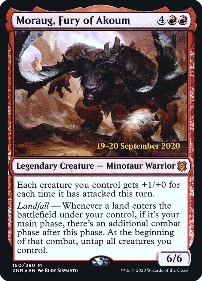 Moraug, Fury of Akoum [Zendikar Rising Prerelease Promos] | Rock City Comics