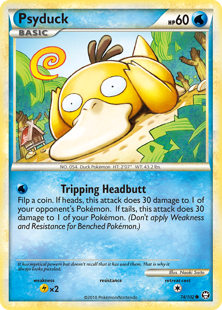 Psyduck (74/102) [HeartGold & SoulSilver: Triumphant] | Rock City Comics