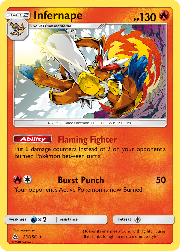 Infernape (23/156) [Sun & Moon: Ultra Prism] | Rock City Comics