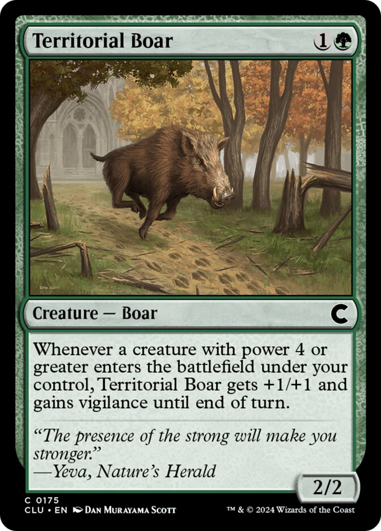 Territorial Boar [Ravnica: Clue Edition] | Rock City Comics