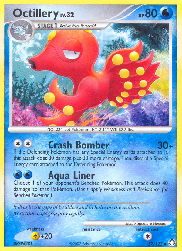 Octillery (57/123) [Diamond & Pearl: Mysterious Treasures] | Rock City Comics