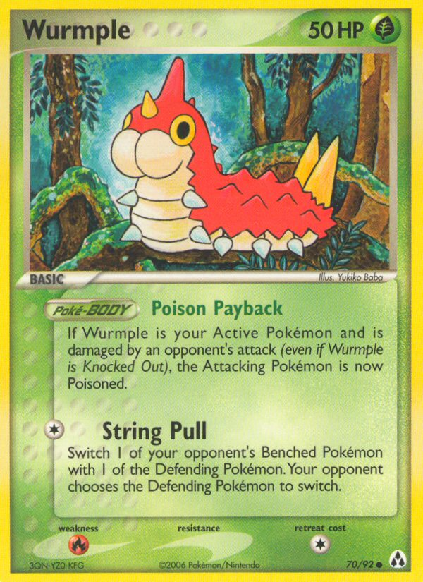 Wurmple (70/92) [EX: Legend Maker] | Rock City Comics