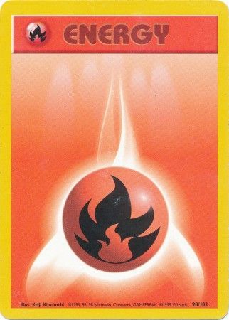 Fire Energy (98/102) [Base Set Unlimited] | Rock City Comics