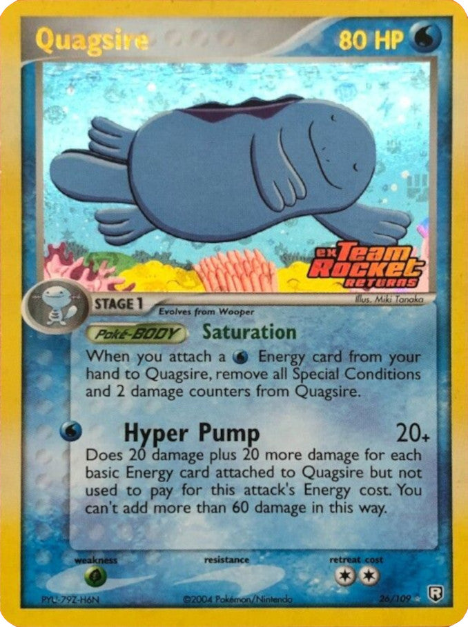 Quagsire (26/109) (Stamped) [EX: Team Rocket Returns] | Rock City Comics