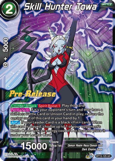 Skill Hunter Towa (BT15-125) [Saiyan Showdown Prerelease Promos] | Rock City Comics