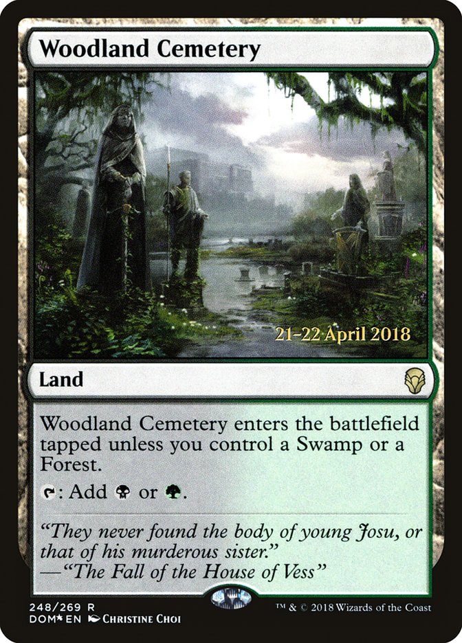 Woodland Cemetery  [Dominaria Prerelease Promos] | Rock City Comics