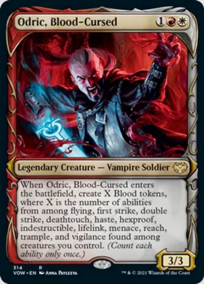 Odric, Blood-Cursed (Showcase Fang Frame) [Innistrad: Crimson Vow] | Rock City Comics