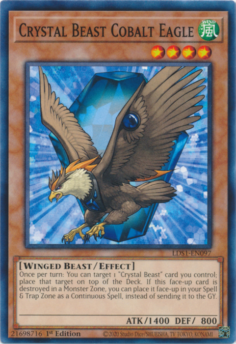 Crystal Beast Cobalt Eagle [LDS1-EN097] Common | Rock City Comics