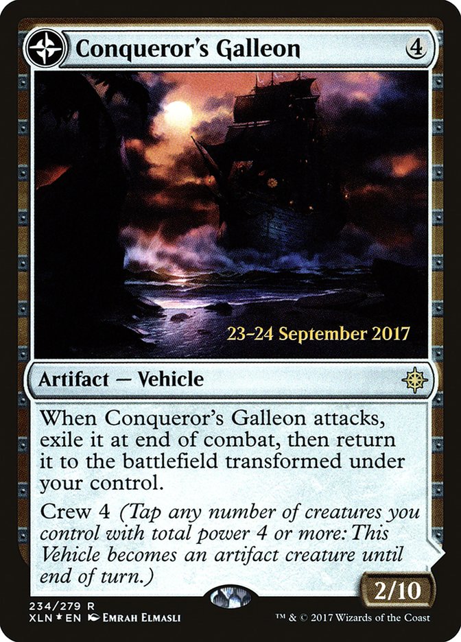 Conqueror's Galleon // Conqueror's Foothold  [Ixalan Prerelease Promos] | Rock City Comics