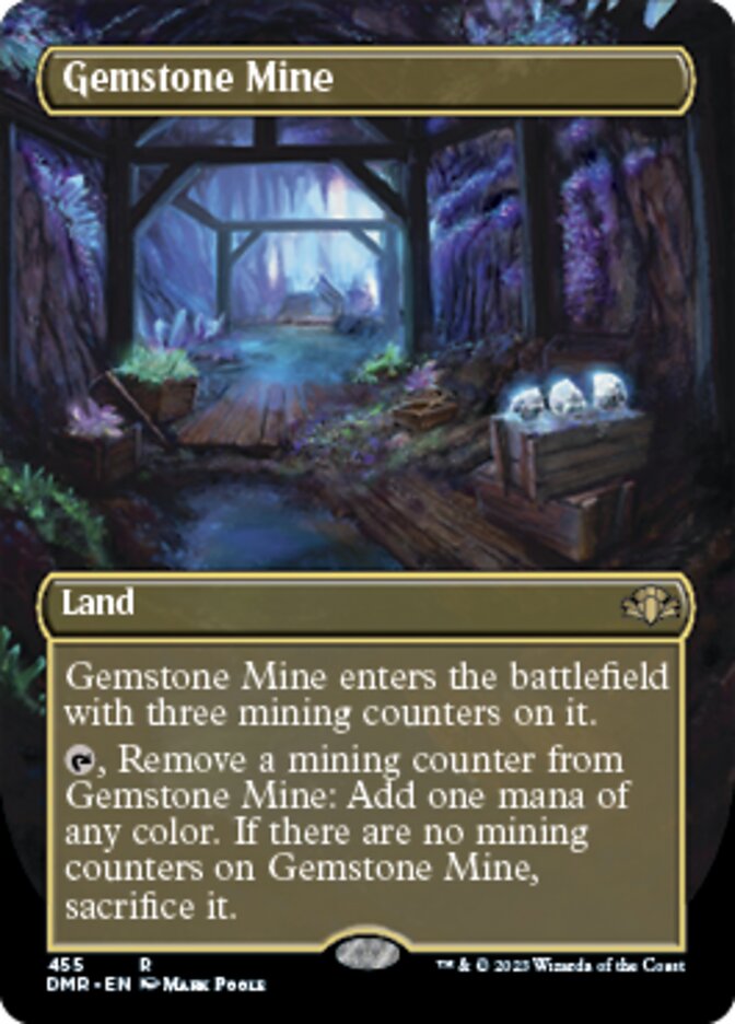 Gemstone Mine (Borderless Alternate Art) [Dominaria Remastered] | Rock City Comics