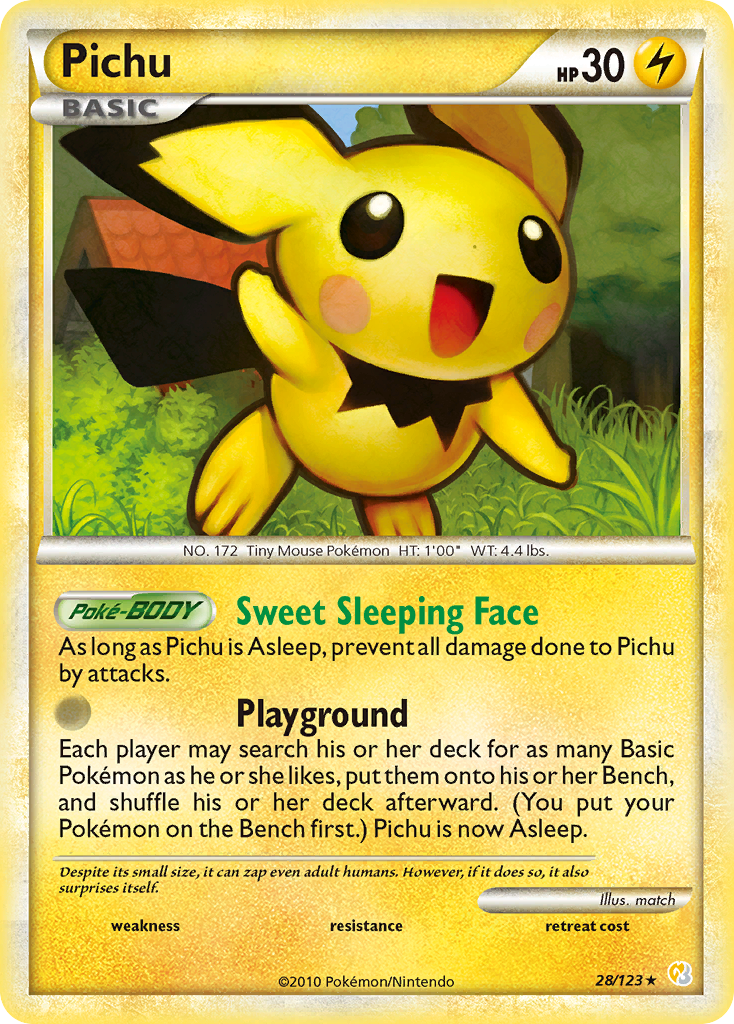 Pichu (28/123) [HeartGold & SoulSilver: Base Set] | Rock City Comics