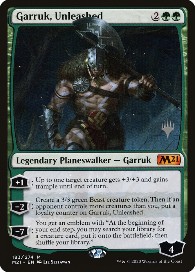 Garruk, Unleashed (Promo Pack) [Core Set 2021 Promos] | Rock City Comics