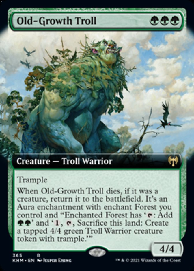 Old-Growth Troll (Extended Art) [Kaldheim] | Rock City Comics