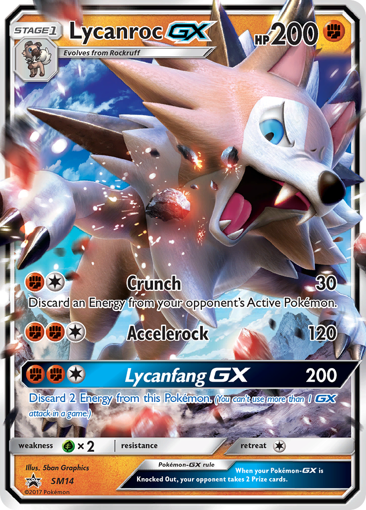 Lycanroc GX (SM14) [Sun & Moon: Black Star Promos] | Rock City Comics