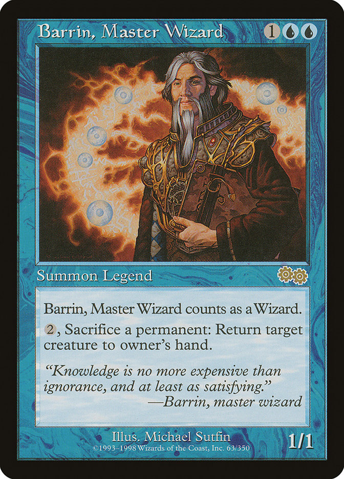 Barrin, Master Wizard [Urza's Saga] | Rock City Comics