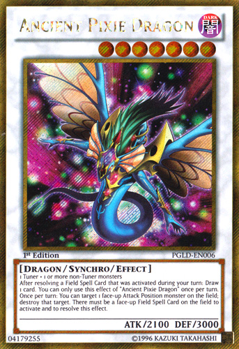 Ancient Pixie Dragon [PGLD-EN006] Gold Secret Rare | Rock City Comics