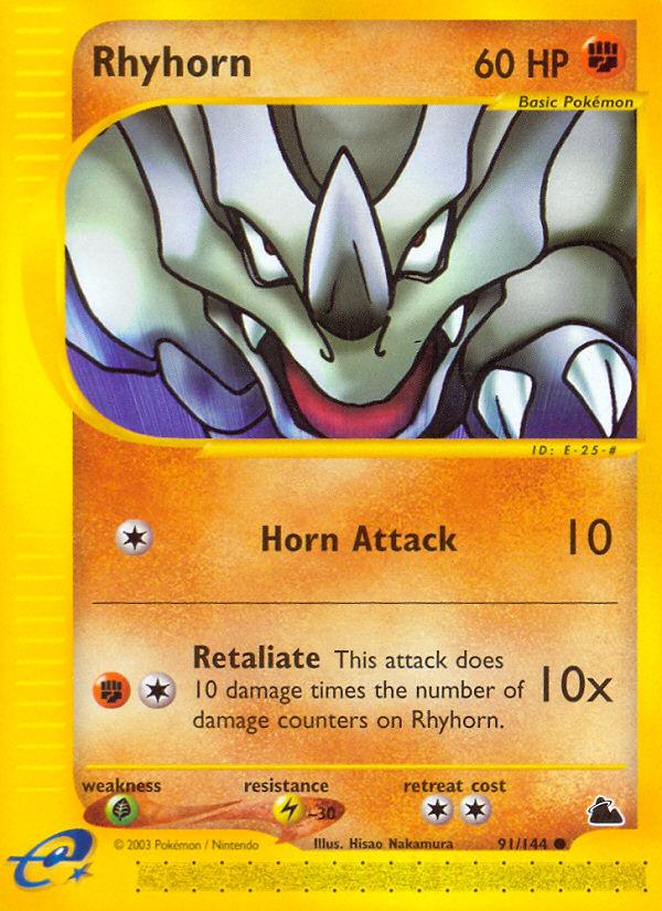 Rhyhorn (91/144) [Skyridge] | Rock City Comics