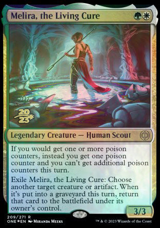 Melira, the Living Cure [Phyrexia: All Will Be One Prerelease Promos] | Rock City Comics