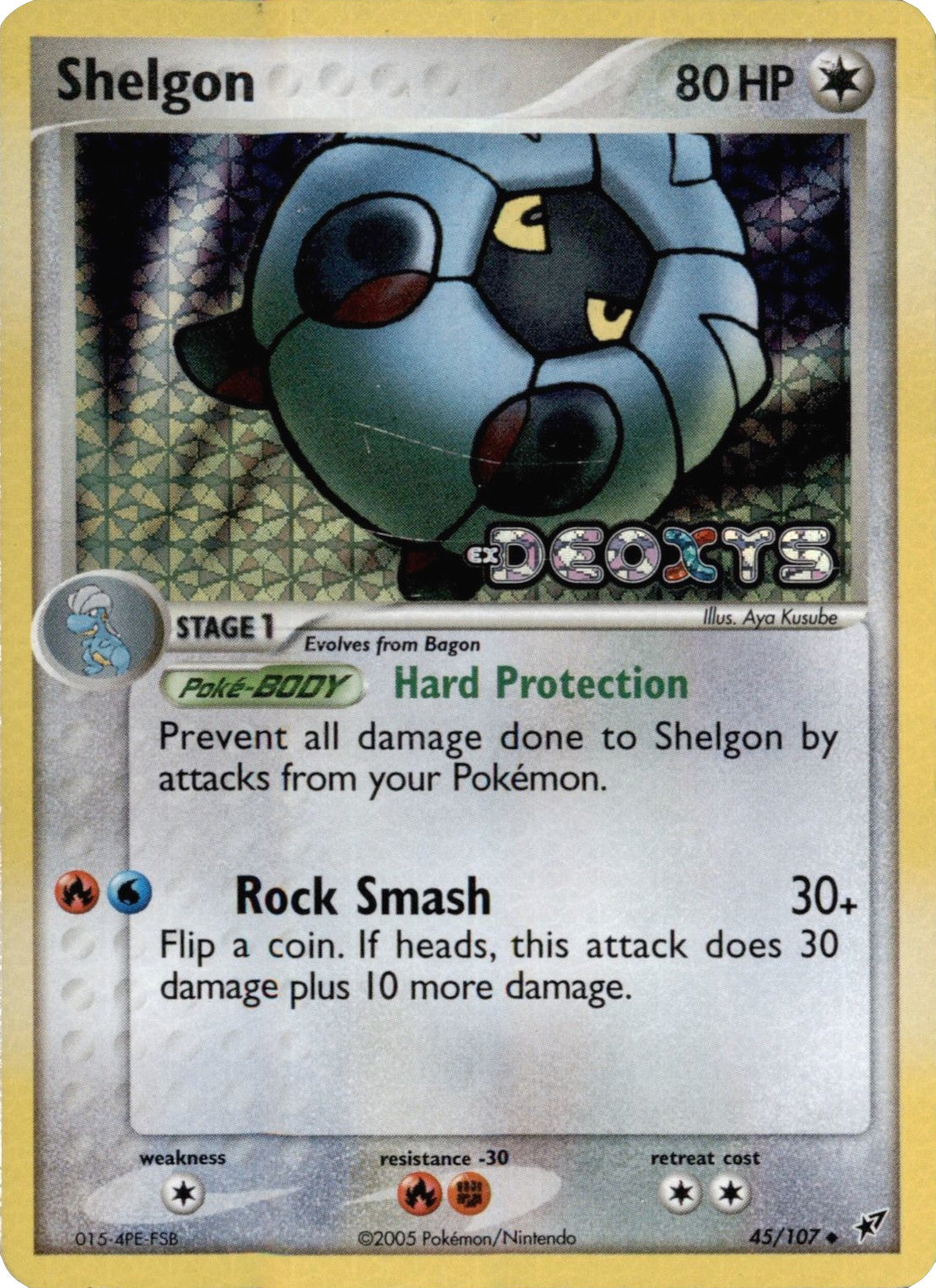 Shelgon (45/107) (Stamped) [EX: Deoxys] | Rock City Comics