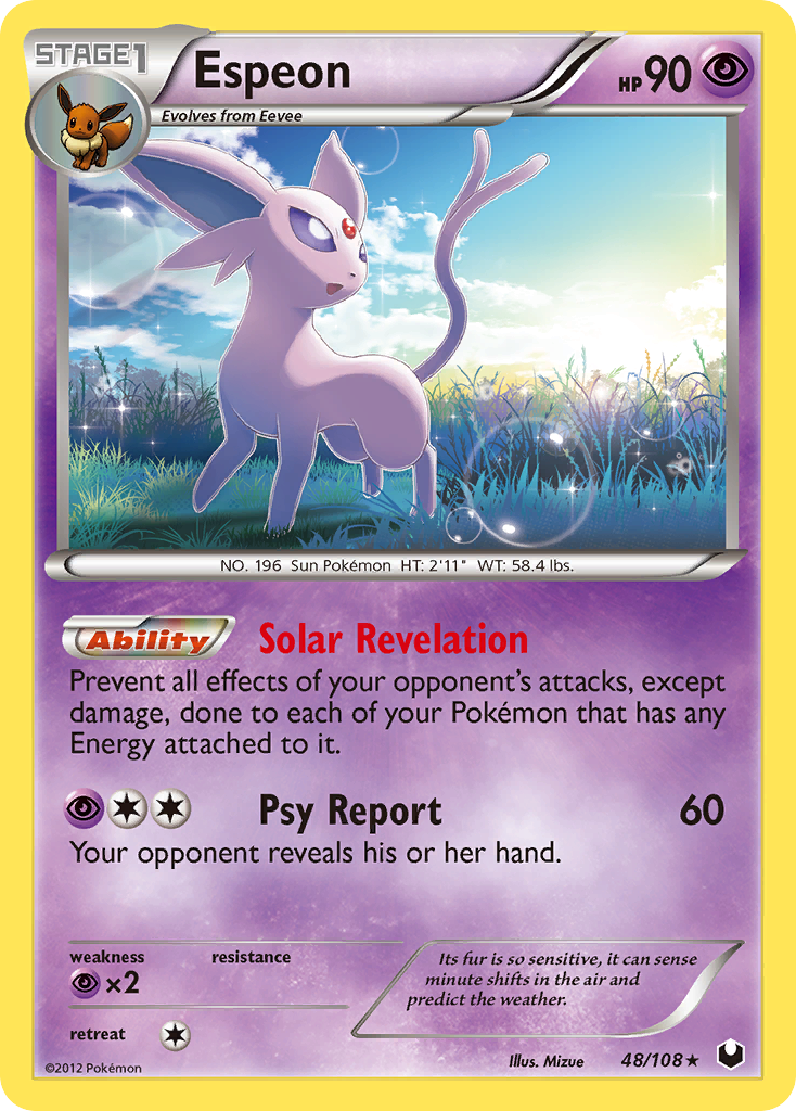 Espeon (48/108) [Black & White: Dark Explorers] | Rock City Comics