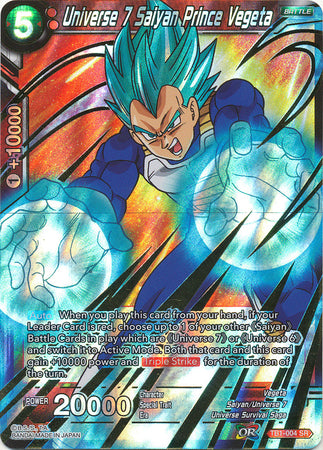 Universe 7 Saiyan Prince Vegeta [TB1-004] | Rock City Comics