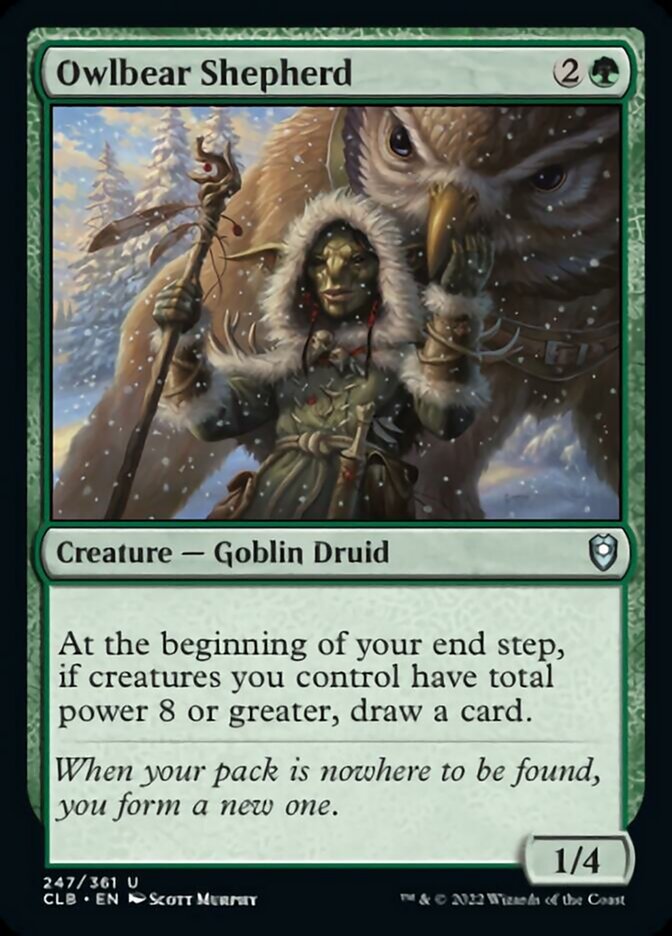 Owlbear Shepherd [Commander Legends: Battle for Baldur's Gate] | Rock City Comics