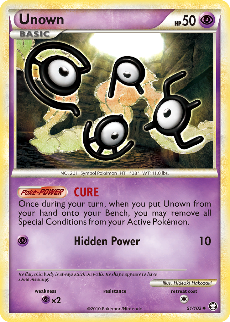 Unown (51/102) [HeartGold & SoulSilver: Triumphant] | Rock City Comics