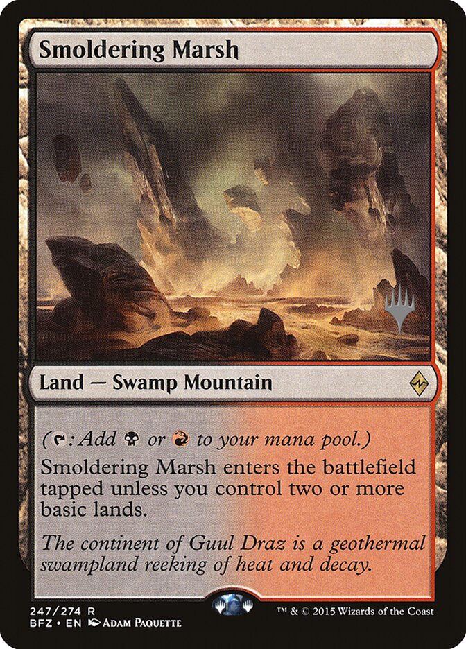 Smoldering Marsh [Battle for Zendikar Promos] | Rock City Comics