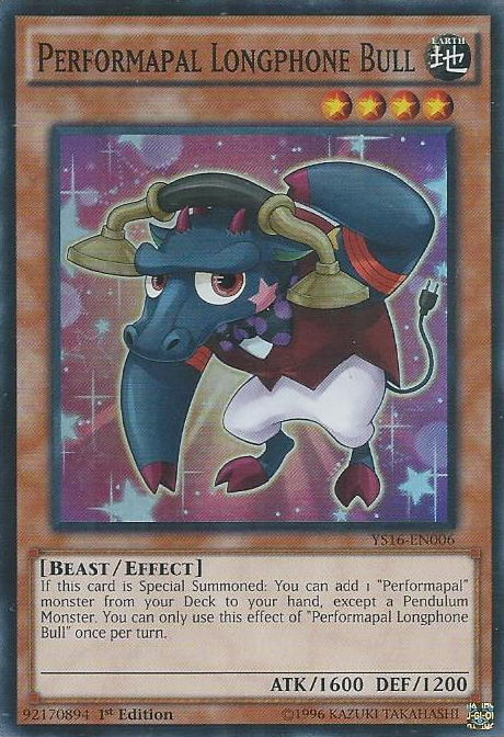 Performapal Longphone Bull [YS16-EN006] Super Rare | Rock City Comics