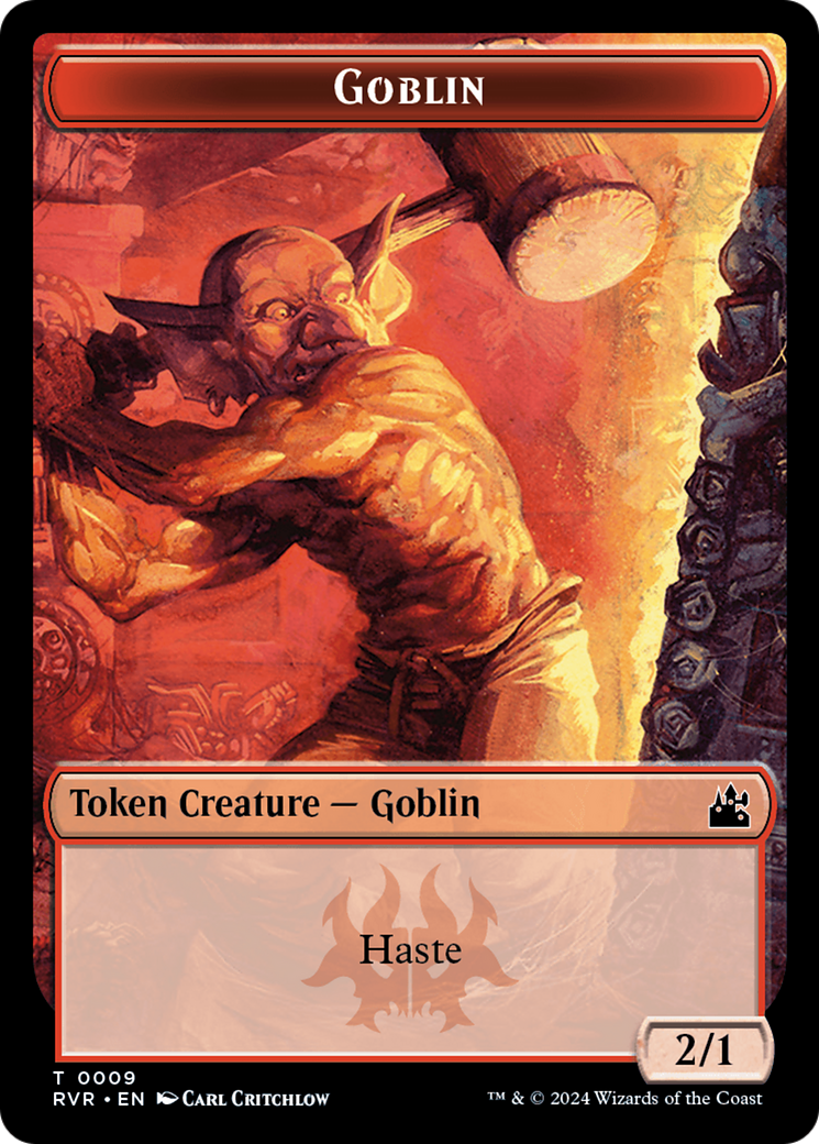 Bird // Goblin (0009) Double-Sided Token [Ravnica Remastered Tokens] | Rock City Comics