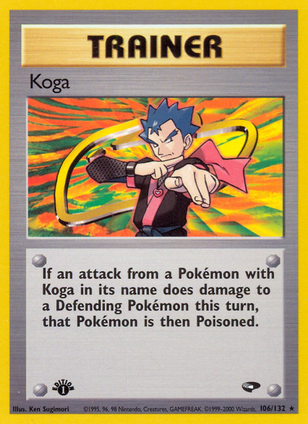 Koga (106/132) [Gym Challenge 1st Edition] | Rock City Comics