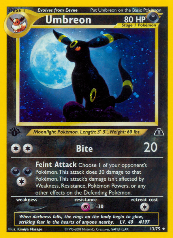 Umbreon (13/75) [Neo Discovery 1st Edition] | Rock City Comics