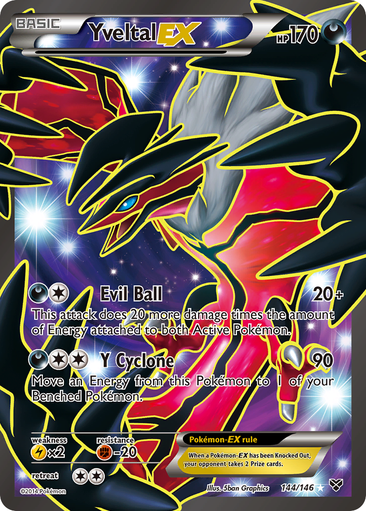 Yveltal EX (144/146) [XY: Base Set] | Rock City Comics