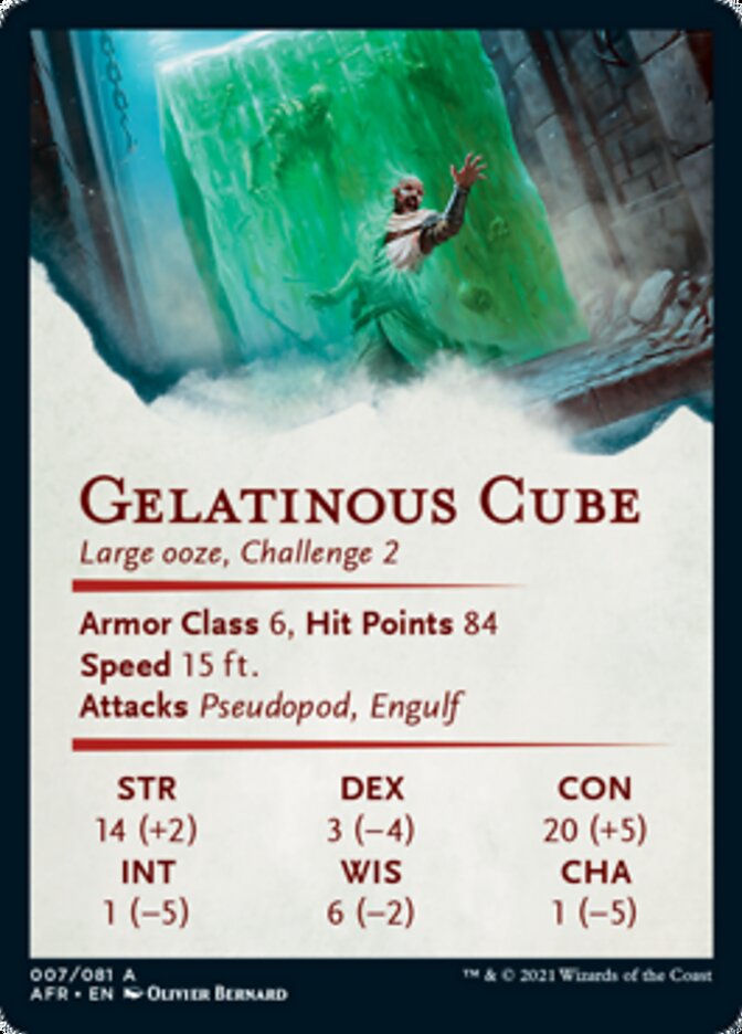 Gelatinous Cube Art Card [Dungeons & Dragons: Adventures in the Forgotten Realms Art Series] | Rock City Comics