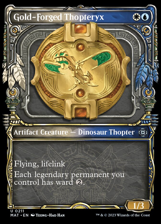 Gold-Forged Thopteryx (Showcase Halo Foil) [March of the Machine: The Aftermath] | Rock City Comics