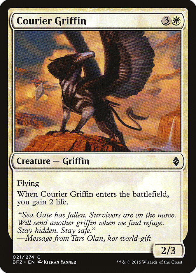 Courier Griffin [Battle for Zendikar] | Rock City Comics