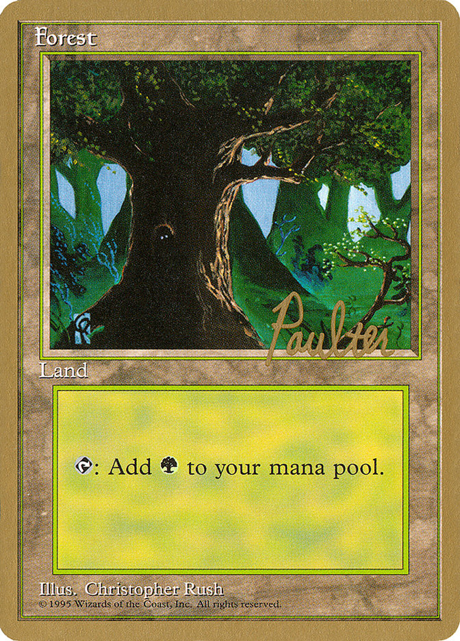 Forest (pp377) (Preston Poulter) [Pro Tour Collector Set] | Rock City Comics