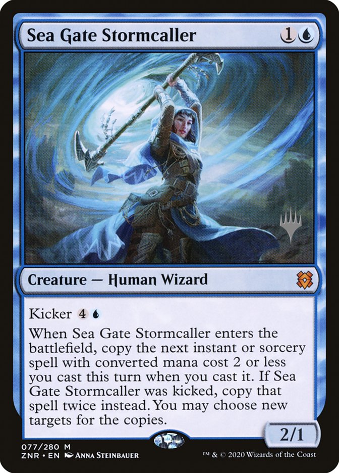 Sea Gate Stormcaller (Promo Pack) [Zendikar Rising Promos] | Rock City Comics