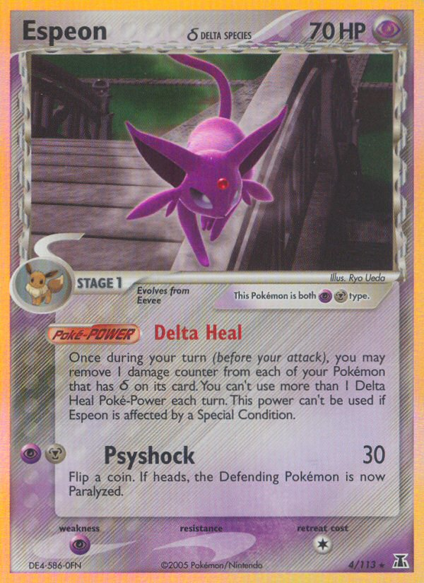 Espeon (4/113)(Delta Species) [EX: Delta Species] | Rock City Comics